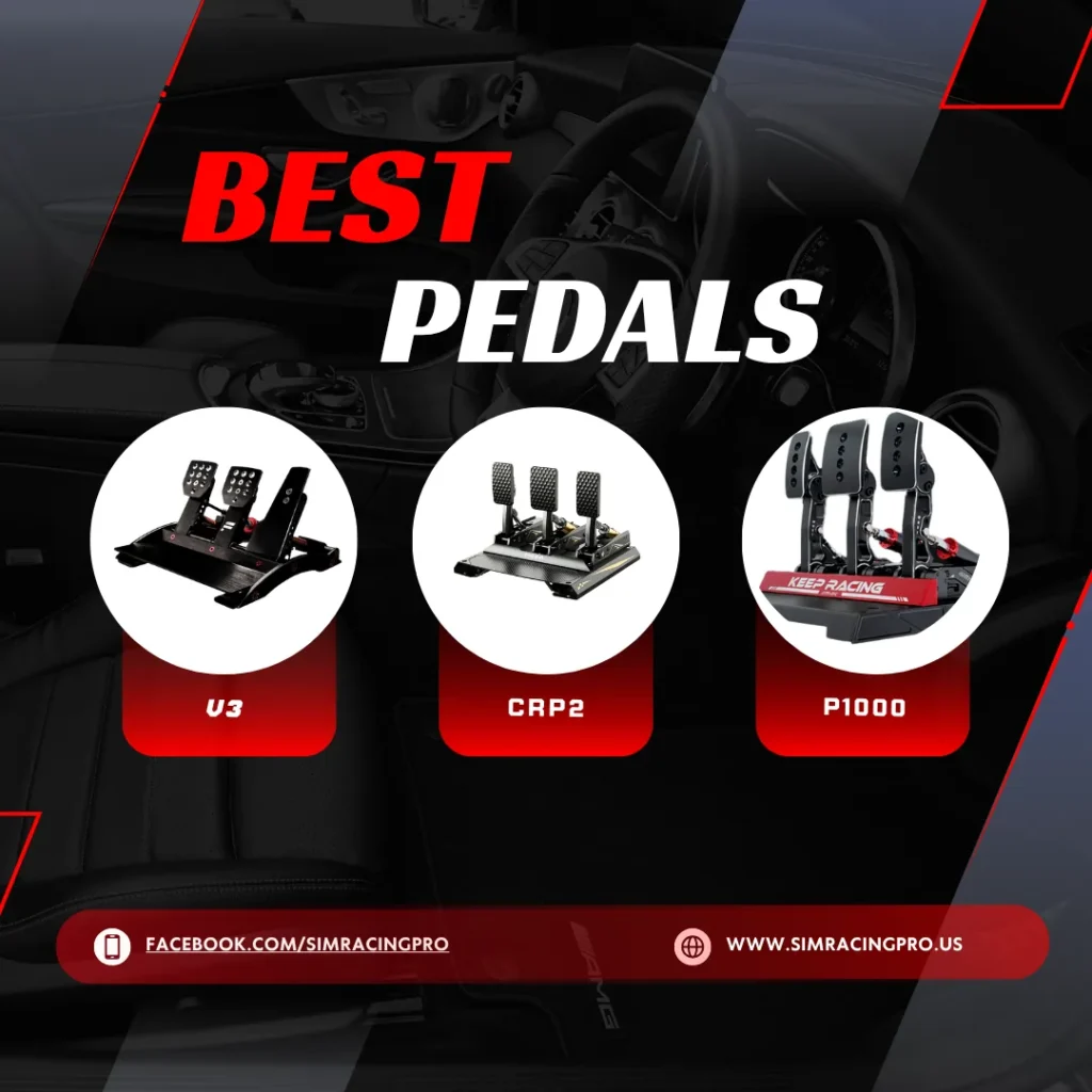 Moza CRP vs Fanatec V3 vs Simagic P1000. Best Pedals